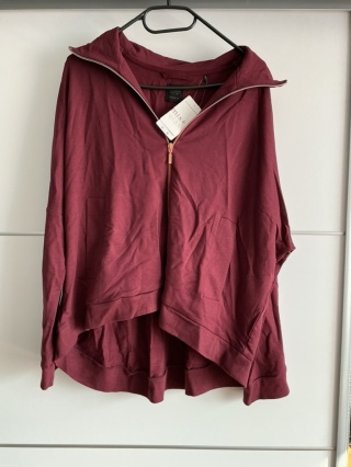 Bordowa bluza damska