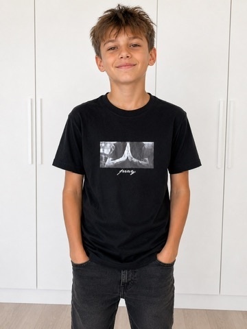 Czarny T-shirt dziecięcy