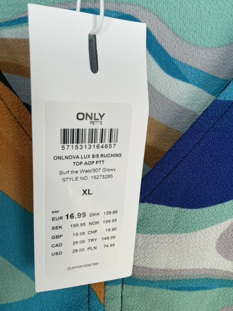 Letni top damski w wzór | XL