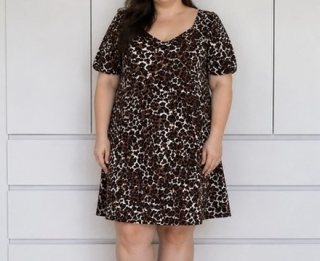 Sukienka w panterkę